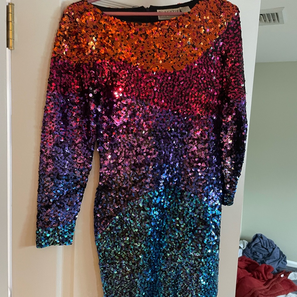 Multicolor Sequin Dress
